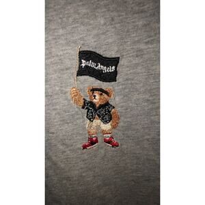 Palm Angels Pirate Bear grey tee Large